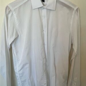 Nicole Miller Crisp White Men's Dress Shirt